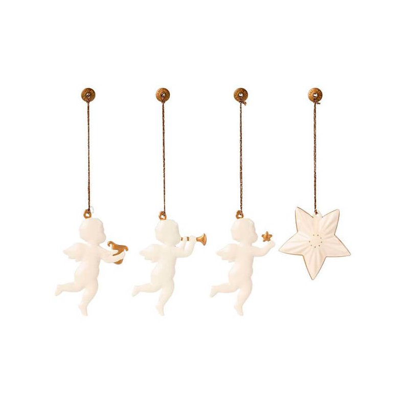 Holy night metal ornament set Maileg