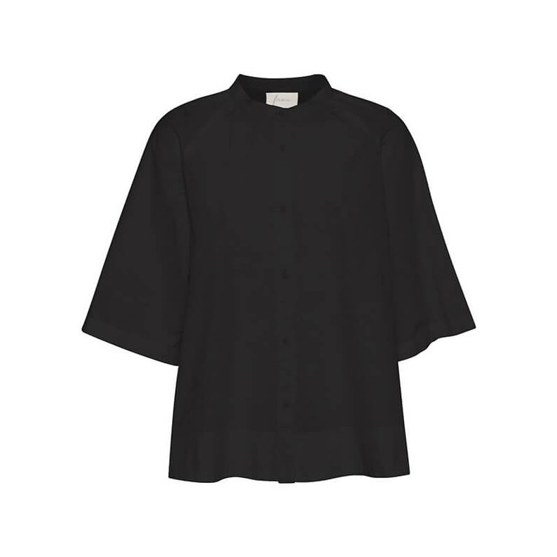 Abu Dhabi 3/4 short top Frau, black