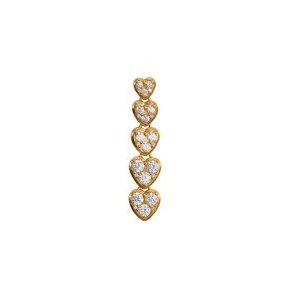 J'adore exclusive single earring Stine A, gold
