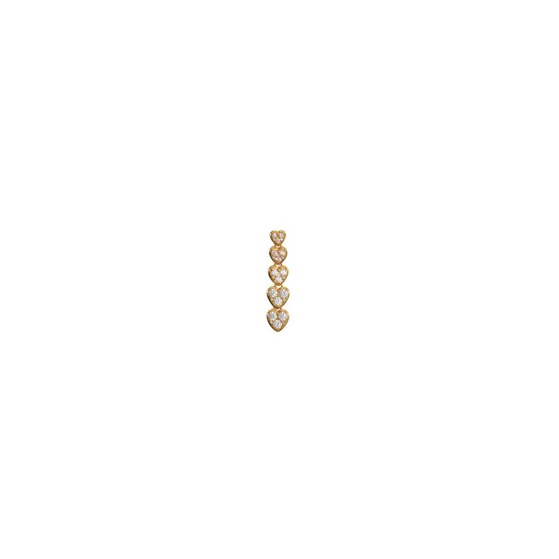 J'adore exclusive single earring Stine A, gold