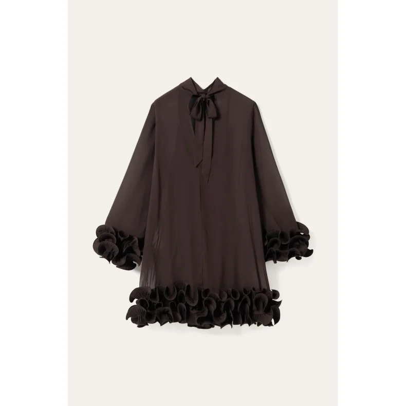Latania dress Noella, chocolate