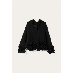 N-latanietta blouse Noella, black