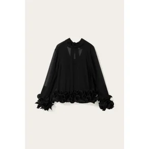 N-latanietta blouse Noella, black