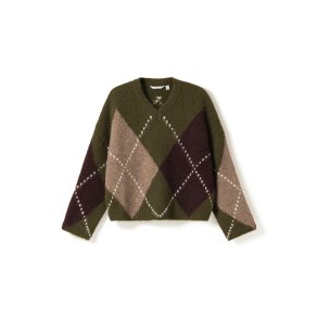 Lai knit Noella, adocado green mix