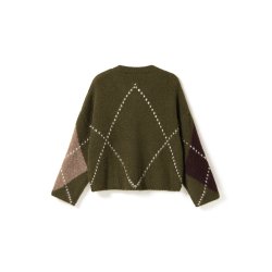 Lai knit Noella, adocado green mix