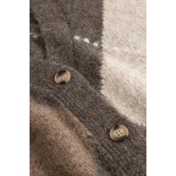 N-laiana knit cardigan Noella, ash brown mix