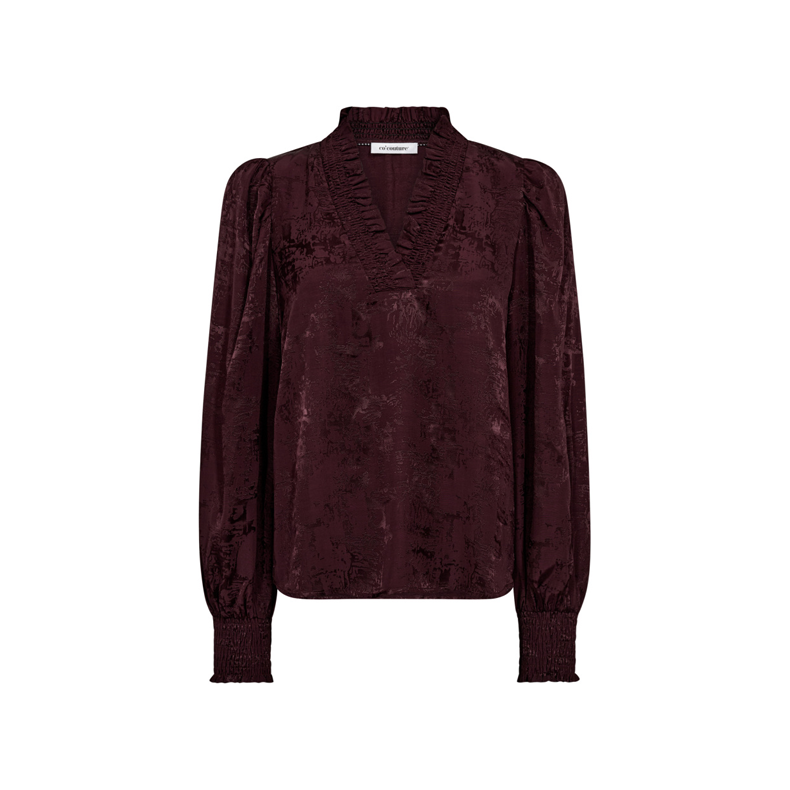 MikoCC V-blouse Co'Couture, plum