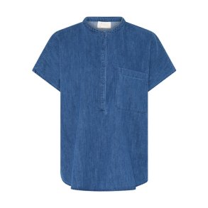 Colombo ss denim top Frau, clear blue denim