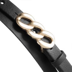 Narrow belt Depeche, black (nero)