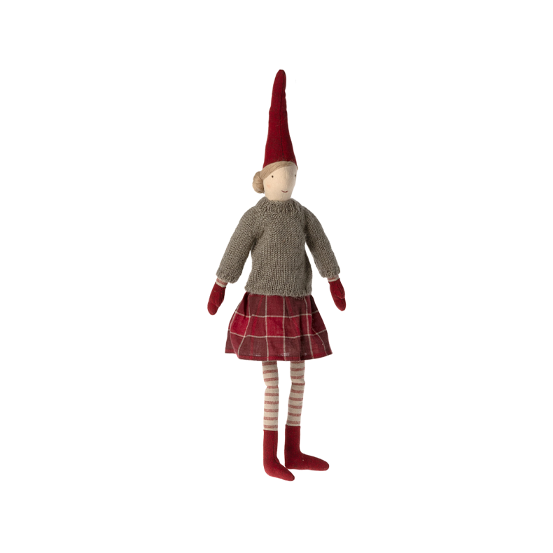 Pixy girl size 3 Maileg, knitted sweater and skirt