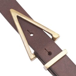 Narrow belt Depeche, dark brown
