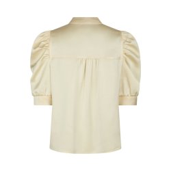 Roella heavy sateen blouse Neo Noir, light yellow