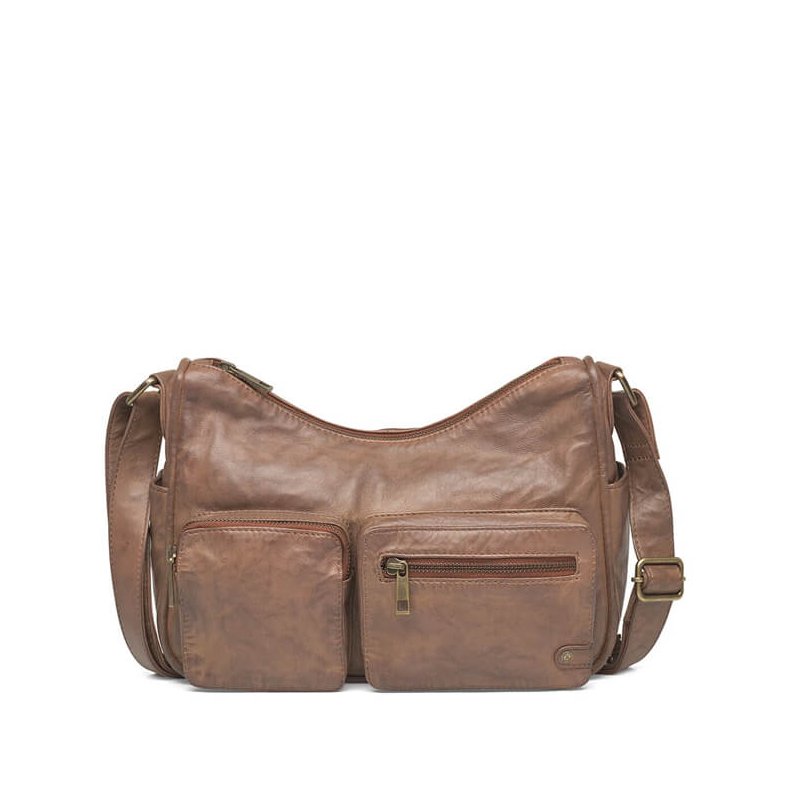 Shoulderbag/handbag Depeche, chestnut