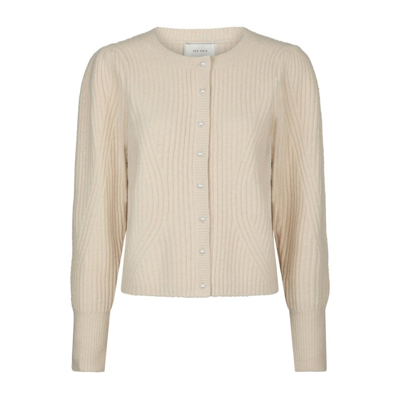 Puli strik cardigan Neo Noir, Ivory