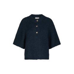 Benuta fluffy knit cardigan Neo Noir, navy