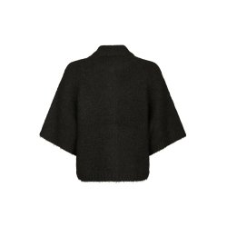 Benuta fluffy knit cardigan Neo Noir, dark brown