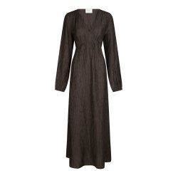 Silfi crepe dress Neo Noir, dark brown