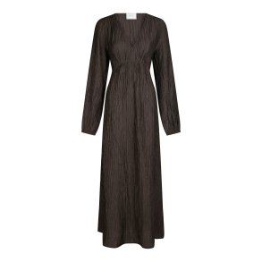 Silfi crepe dress Neo Noir, dark brown
