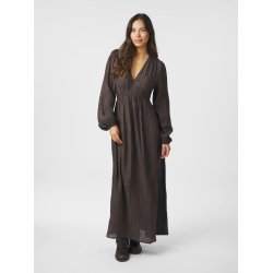 Silfi crepe dress Neo Noir, dark brown