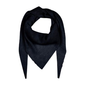 Doha cashmere scarf large Frau, navy