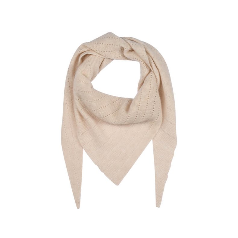 Doha cashmere scarf large Frau, sandstone