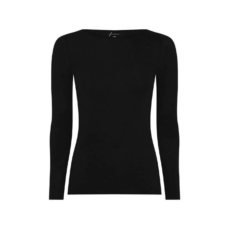 Lima cashmere ls boatneck top Frau, black