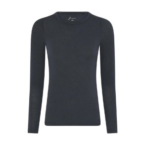 Lucca cashmere ls o-neck top Frau, india ink