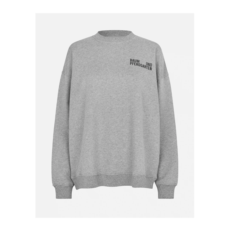 Julle sweatshirt Baum und Pferdgarten, grey melange
