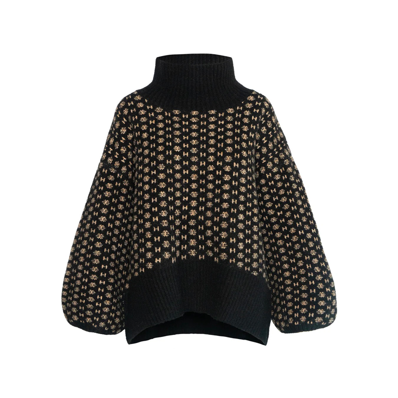 LOGO sweater hest, jet black