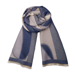 Sanne Winter scarf Black Colour, blue