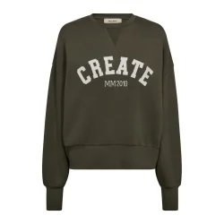 Celli o-ls sweatshirt Mos Mosh, olive night