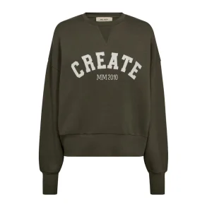 Celli o-ls sweatshirt Mos Mosh, olive night