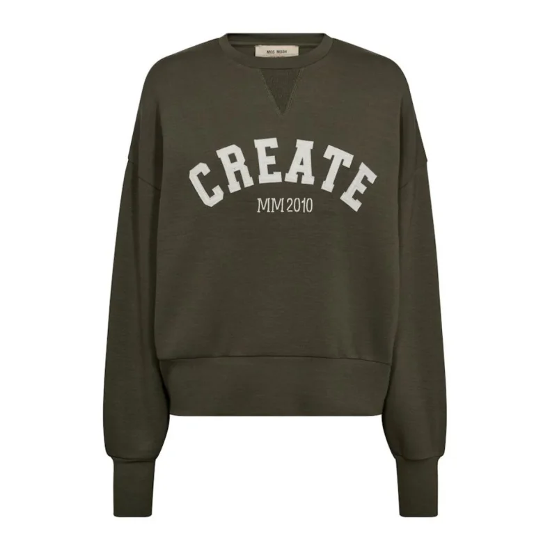 Celli o-ls sweatshirt Mos Mosh, olive night