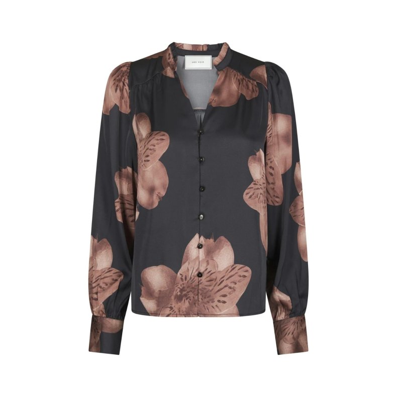 Massima misty orchid blouse Neo Noir, midnight blue