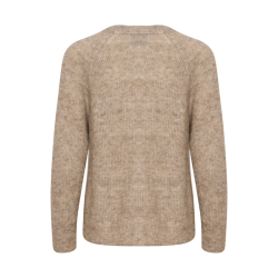 04 The knit cardigan My Essential Wardrobe, dune melange