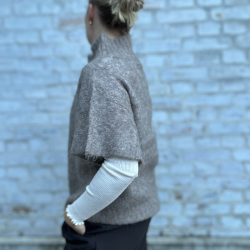 Asana superlight knit tunic top Rabens Saloner, mushroom