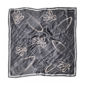 Melody silk scarf Sneaky Fox, pavement
