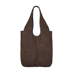 Suede demi bag Beck S�ndergaard, hot fudge brown