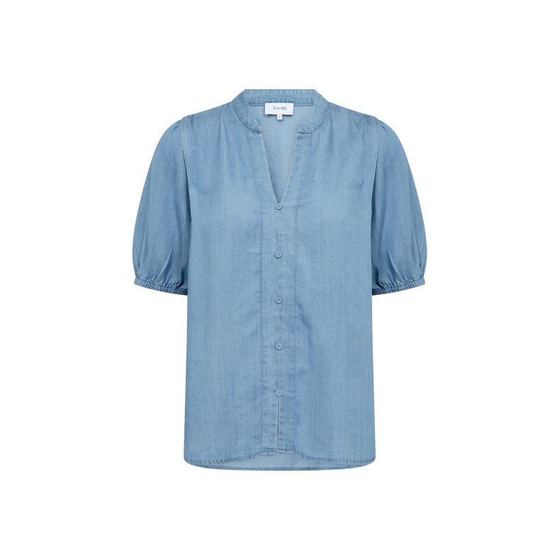 Rora 1 blouse Levet� Room, mid blue denim
