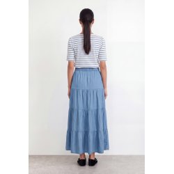 Rora 4 skirt Levet� Room, mid blue denim