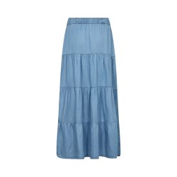 Rora 4 skirt Levet� Room, mid blue denim