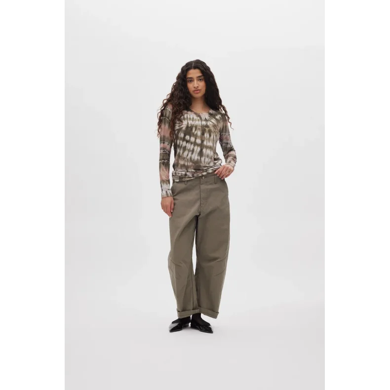 Xenia lava ls jersey t-shirt Rabens Saloner, rust combo