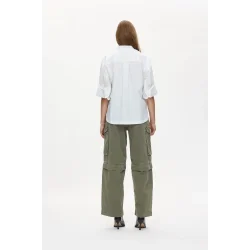 Frema canvas cargo pants Rabens Saloner, washed sage