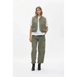 Frema canvas cargo pants Rabens Saloner, washed sage