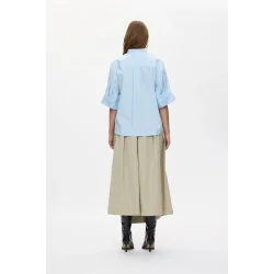 Seval poplin boxy shirt Rabens Saloner, light blue