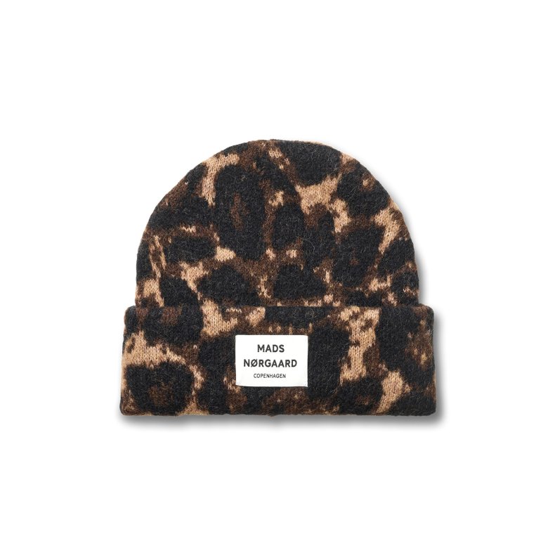 Tosca anuska aop beanie Mads Nrgaard, Leopard