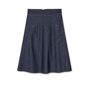 Cosy Denim Stelly skirt Mads Nrgaard, dark indigo