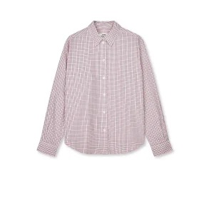 Andy cotton crelly shirt Mads N�rgaard, check/carmine rose