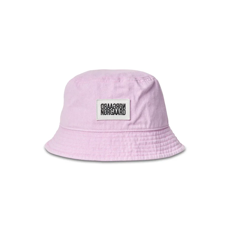 Washed cotton twill bucket hat Mads N�rgaard, orchid bouquet