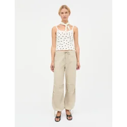 Soft cotton self dot scarf Mads N�rgaard, dot aop/black